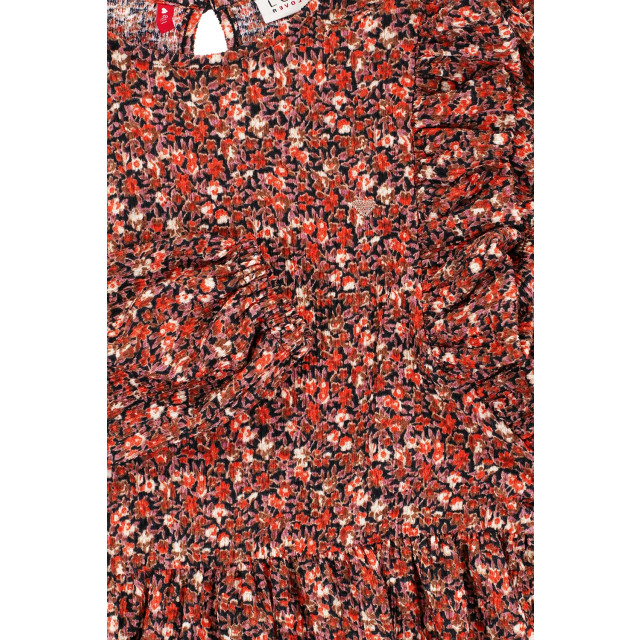 Looxs Revolution Meisjes jurk crinkel mini wild bloemen 2431-7847-975 large