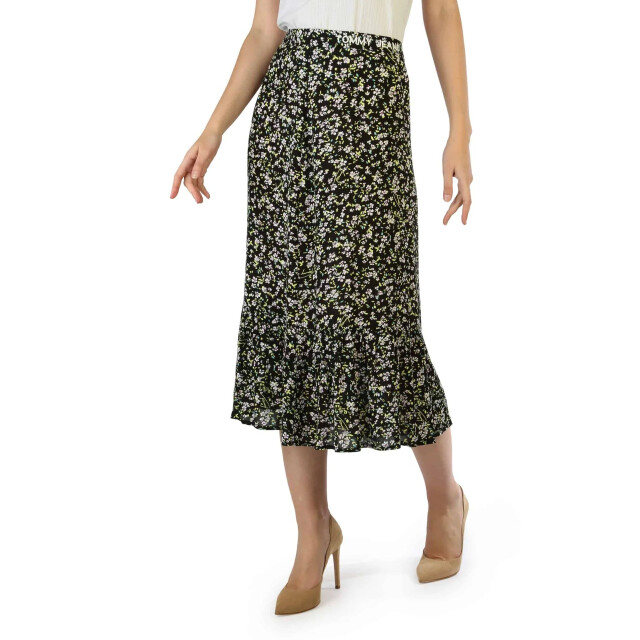 Tommy Hilfiger Lange rok met bloemenprint Tommy Hilfiger Zwart Lange Rok Met Bloemenprint large