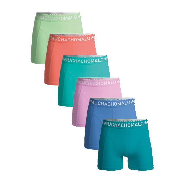 Muchachomalo Heren 6-pack boxershorts effen U-SOLID1010-1039 large