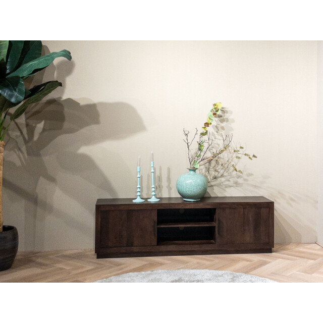 Livingfurn tv meubel jaxx brown 180cm mangohout 2658031 large