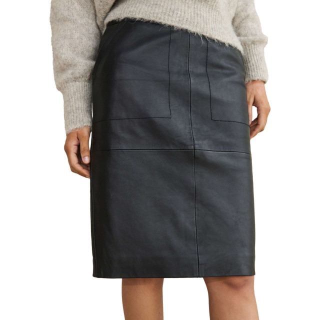 By-Bar Amsterdam Basic leather skirt black 103000-860 large