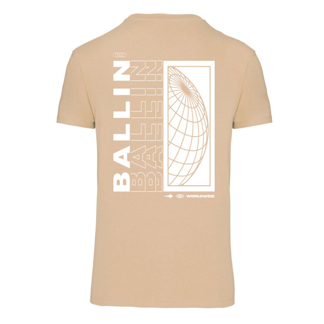 Ballin Est. 2013 Backprint world shirt SHBPWORLD-SAND-3XL large