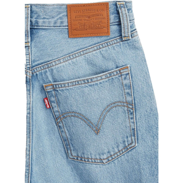 Levi's Ribcage wide leg far and wide lt blue denim A6081-0002 large