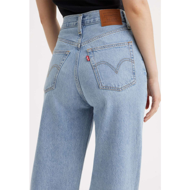 Levi's Ribcage wide leg far and wide lt blue denim A6081-0002 large