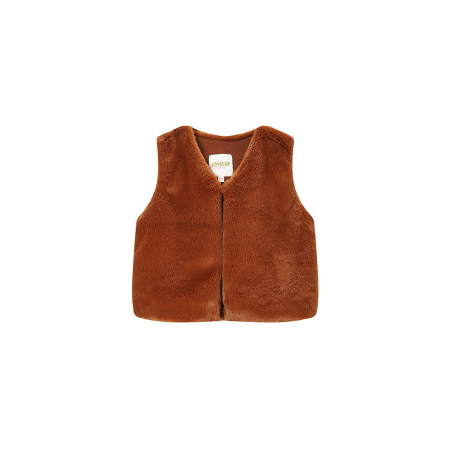 Someone Meisjes gilet - GISELLE-SG-13-G-COGNAC large