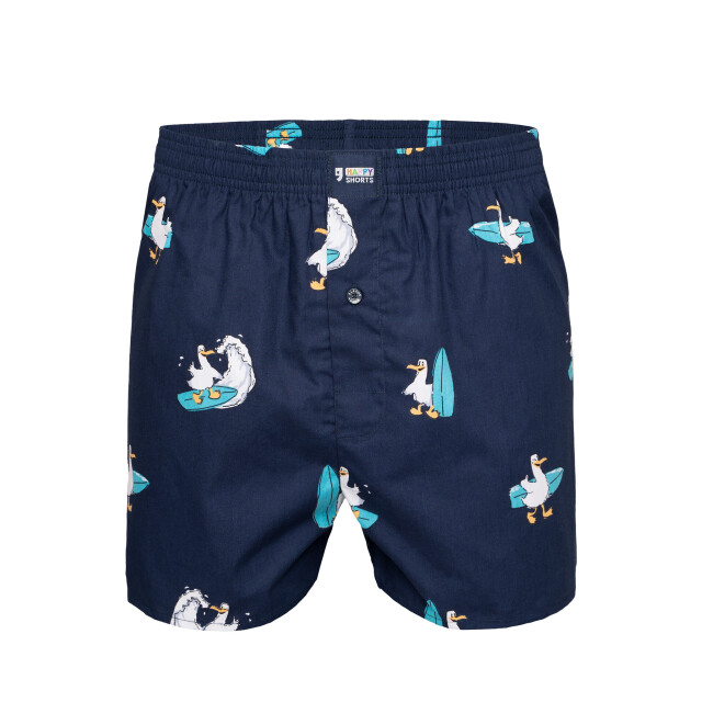 Happy Shorts X heren wijde boxershort met binnenbroek surfende zeemeeuw print HS-X-359 large