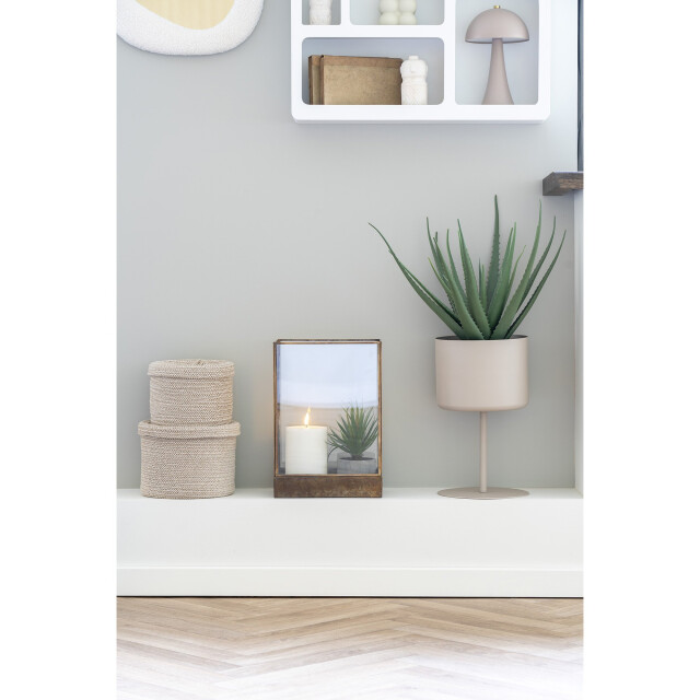 QUVIO Plantenstandaard op voet – staal – 2927289 large