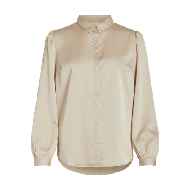 Vila Viellette satin ls shirt zand 4309.04.0018 large