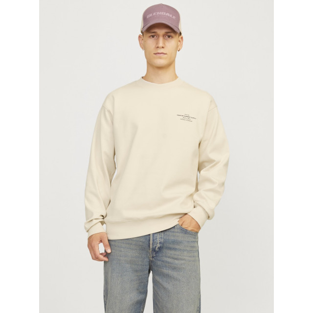 Jack & Jones Jprblachad branding sweat crew neck beige 5209.05.0029 large