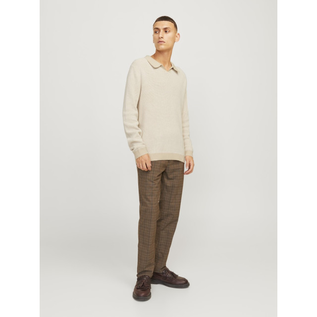 Jack & Jones Jprblabani knit split neck ls zand 5219.04.0021 large