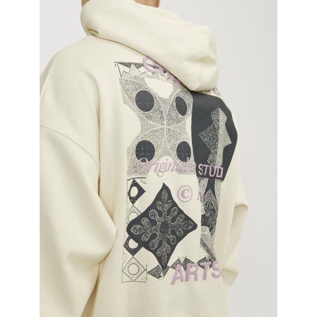 Jack & Jones Jornoho back graphic sweat hood off-white 5209.02.0039 large