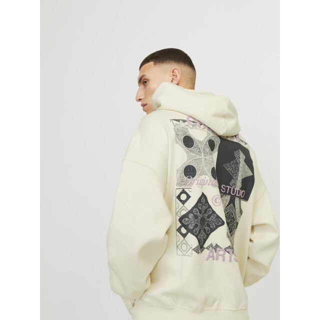 Jack & Jones Jornoho back graphic sweat hood off-white 5209.02.0039 large