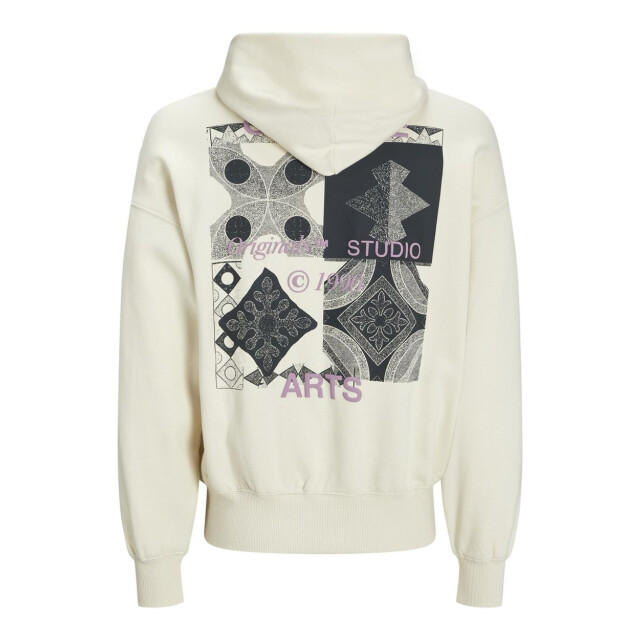 Jack & Jones Jornoho back graphic sweat hood off-white 5209.02.0039 large