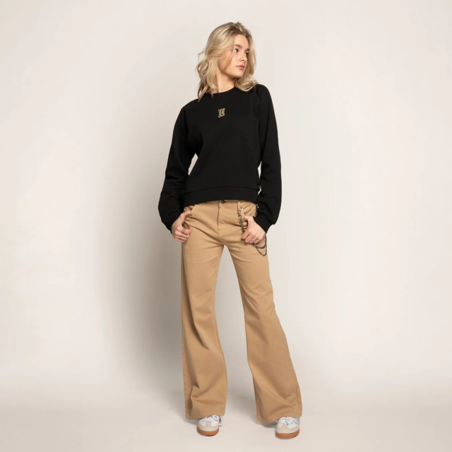 Frankie & Liberty Meisjes broek attitude wide leg oversized toffee sand FL24022 B - Toffee Sand large