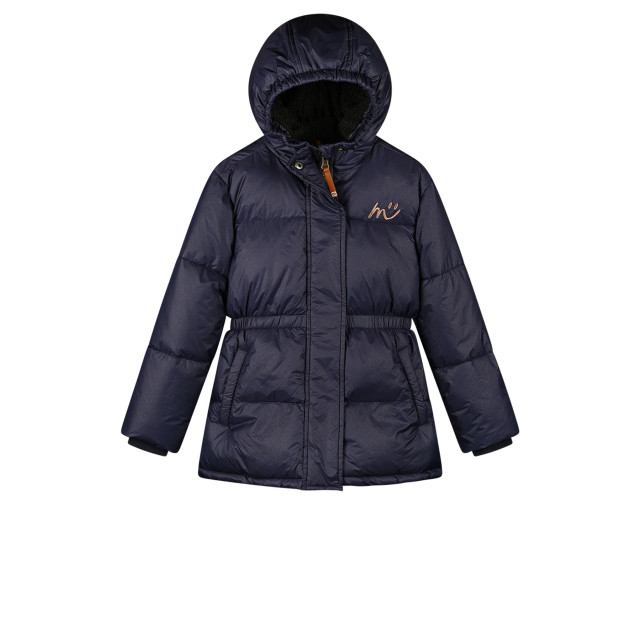 Moodstreet Meisjes winterjas lang luna navy M407-5232-170 large