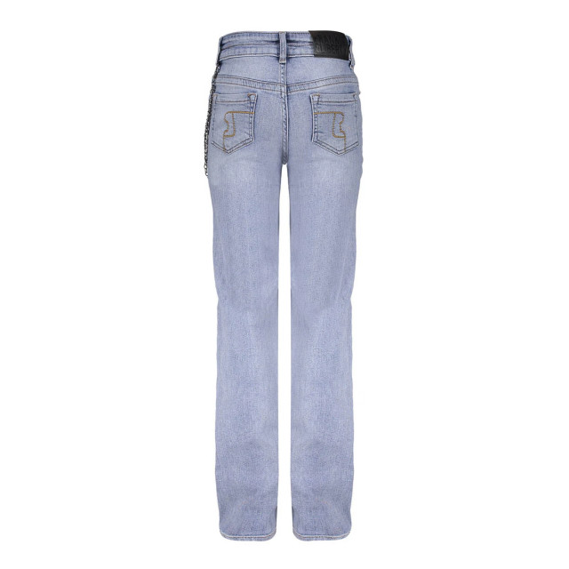 Frankie & Liberty Meisjes broek love bootcut light blue denim FL24019 - Light Blue Denim large