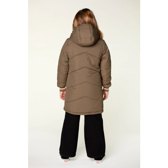 Moodstreet Meisjes winterjas parka jara khaki M407-5230-470 large