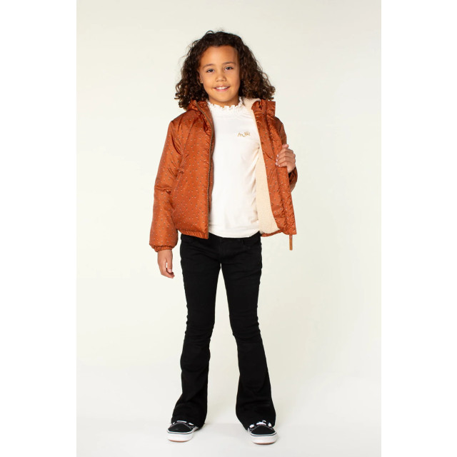 Moodstreet Meisjes winterjas jet rust M407-5201-480 large