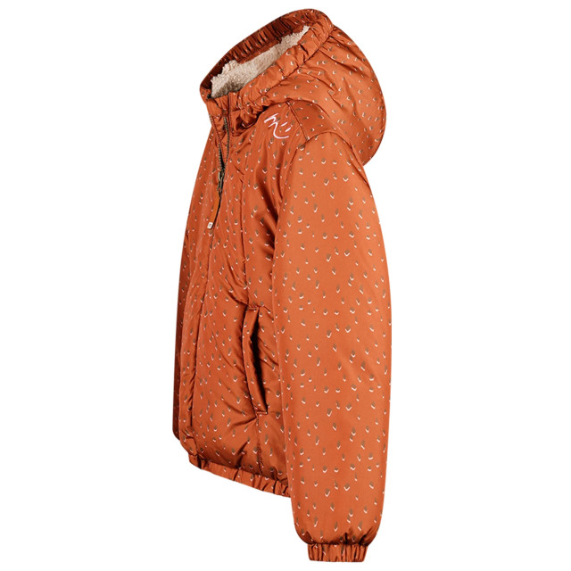 Moodstreet Meisjes winterjas jet rust M407-5201-480 large