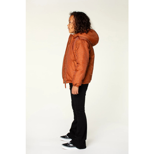 Moodstreet Meisjes winterjas jet rust M407-5201-480 large