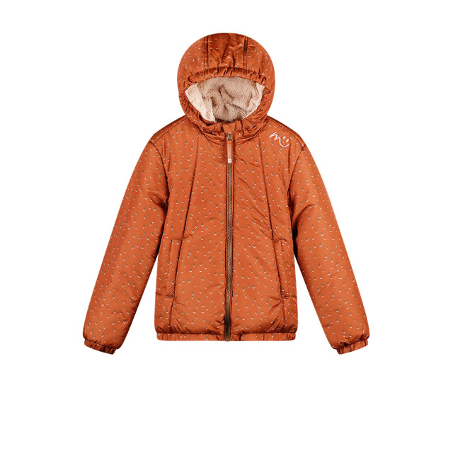 Moodstreet Meisjes winterjas jet rust M407-5201-480 large