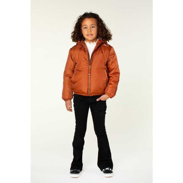 Moodstreet Meisjes winterjas jet rust M407-5201-480 large