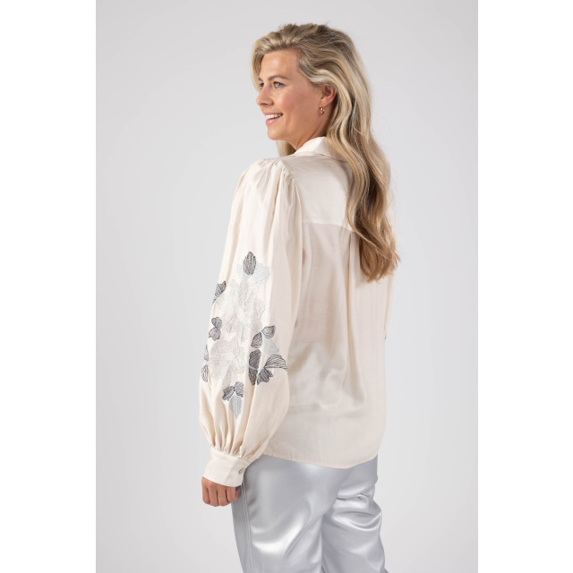 Nukus Fw240410 183 milanova blouse offwhite/blue FW240410 183 large