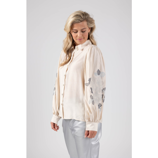 Nukus Fw240410 183 milanova blouse offwhite/blue FW240410 183 large