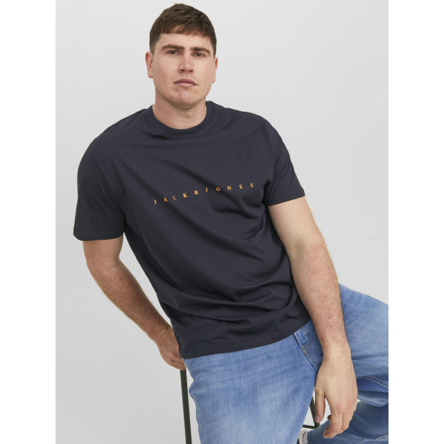 Jack & Jones Plus size heren t-shirt jjestar navy 12243625-Navy large