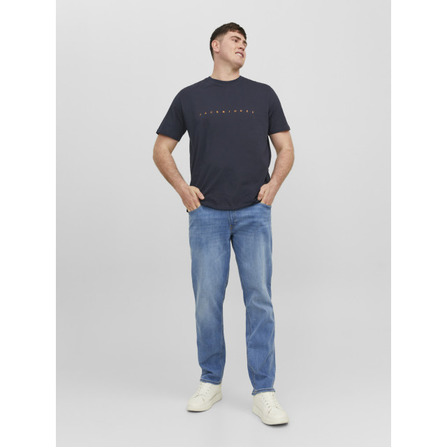 Jack & Jones Plus size heren t-shirt jjestar navy 12243625-Navy large