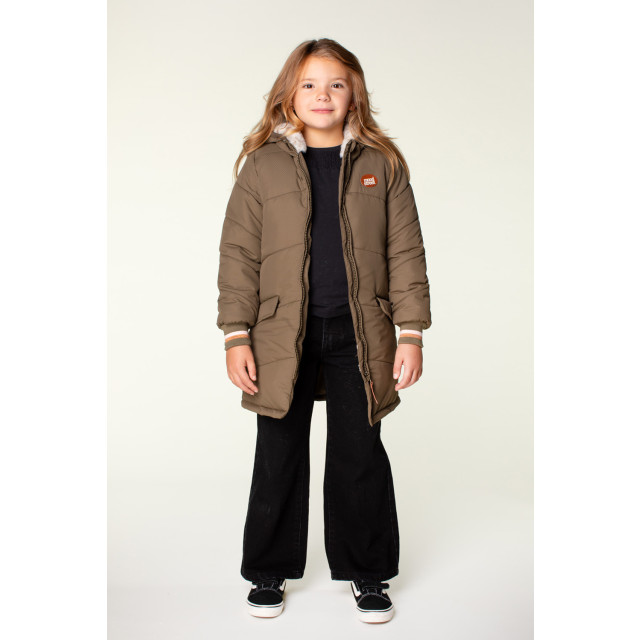 Moodstreet Meisjes winterjas parka jara khaki M407-5230-470 large