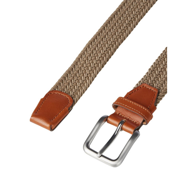 Jack & Jones Heren riem jacspring gevlochten 12118114-Bruin large