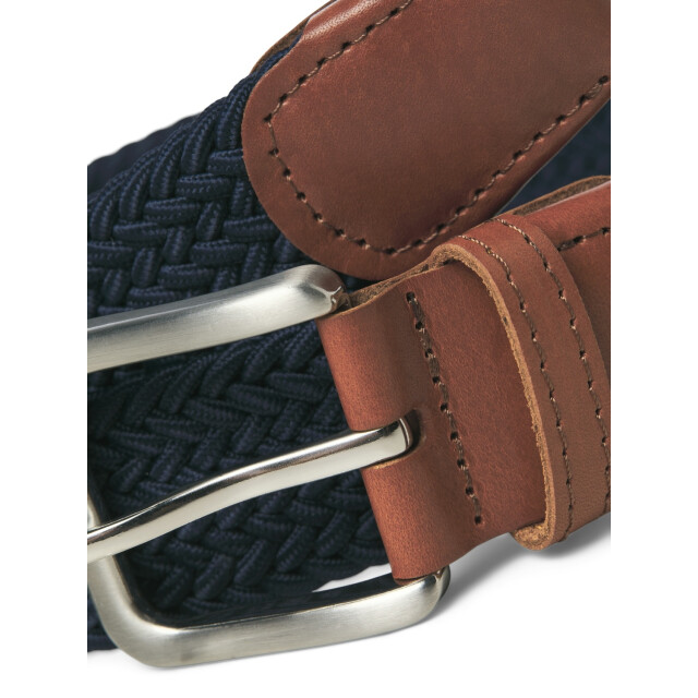 Jack & Jones Heren riem jacspring gevlochten donker 12118114-Donkerblauw large