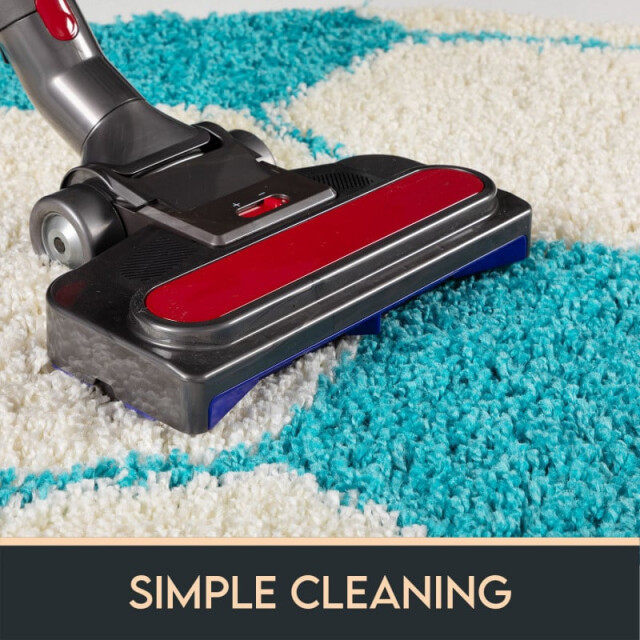 Muratap Fun voetbal kinderkamer rond vloerkleed hoogpolig wit- 1282722 large