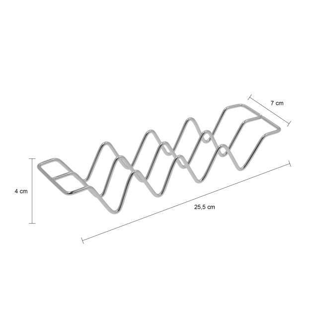 Krumble Taco standaard rvs 2233214 large