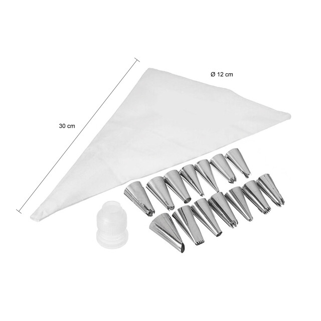 Krumble Slagroom spuitzak met 14 verschillende spuitmondjes 2380480 large