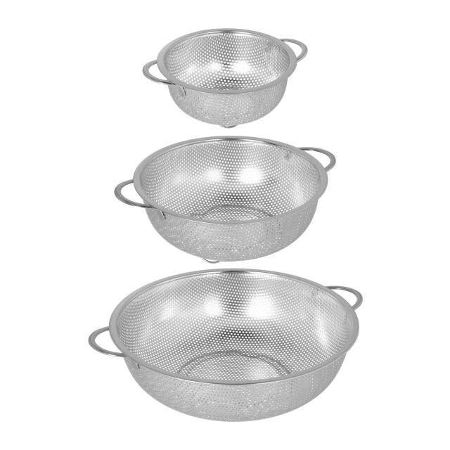 Krumble Vergiet set van 3 16,5 + 22,5 + 28,5 cm rvs - 2269306 large