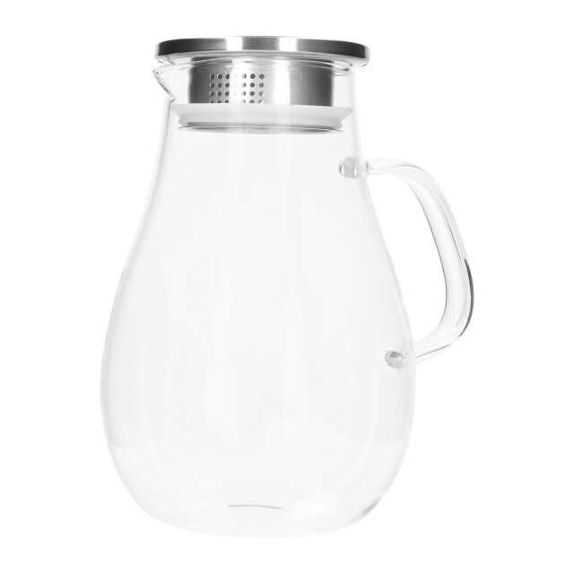 Krumble Karaf met handvat en dop met filter 1,5 l glas - 2269296 large