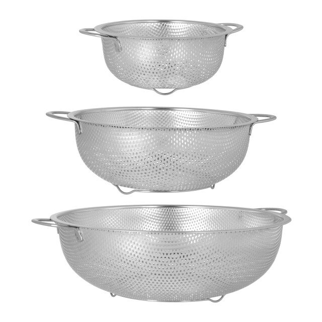 Krumble Vergiet set van 3 16,5 + 22,5 + 28,5 cm rvs - 2269306 large