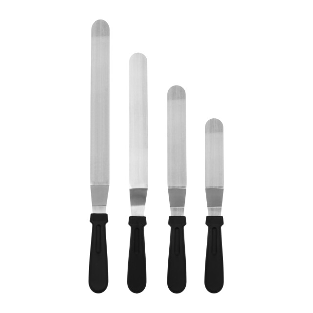 Krumble Glaceermessenset van 4 rvs kunststof zwart 2269339 large
