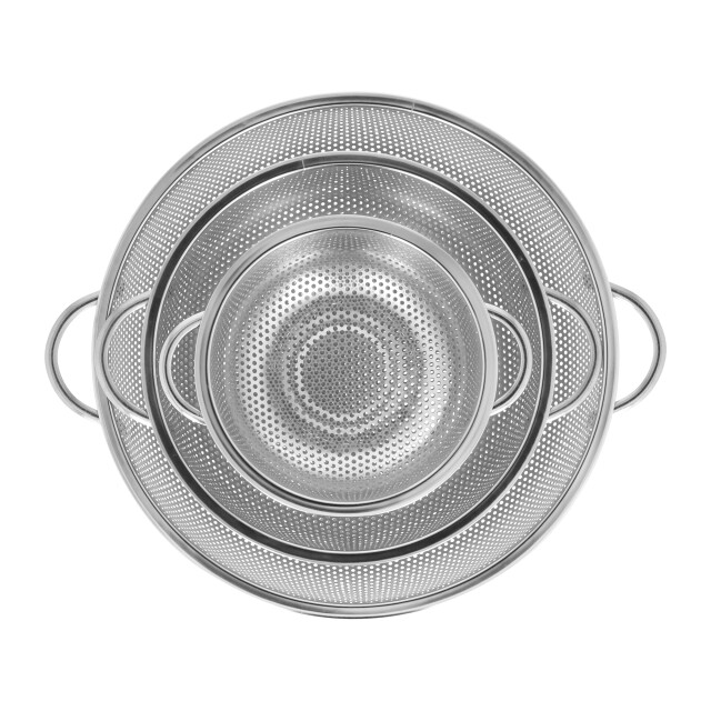 Krumble Vergiet set van 3 16,5 + 22,5 + 28,5 cm rvs - 2269306 large
