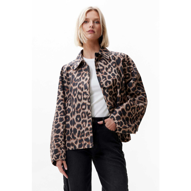 Catwalk Junkie 2402032604 leopard cape trenchcoat 2402032604 Leopard cape trenchcoat large