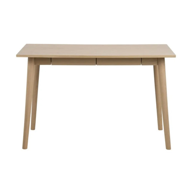 Lisomme Dex houten bureau naturel met twee lades 120 x 60 cm 2027147 large