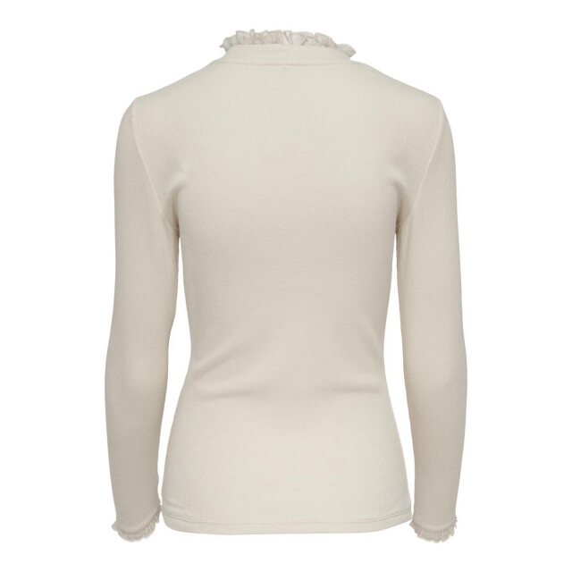 Only Onlleslie ls lace mix top jrs noos ecru 4329.03.0126 large
