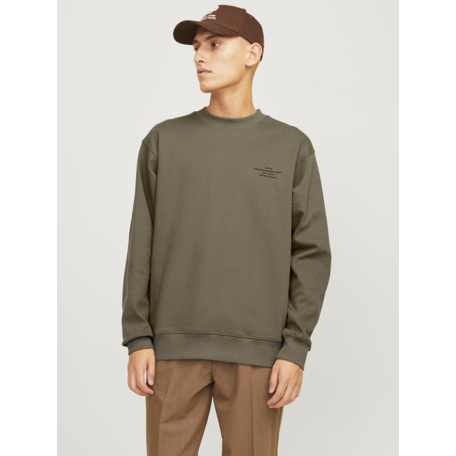 Jack & Jones Jprblachad branding sweat crew neck army 5209.26.0068 large