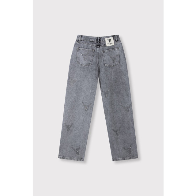 Alix The Label Ladies woven stras bull pants grey denim 4103.86.0011 large