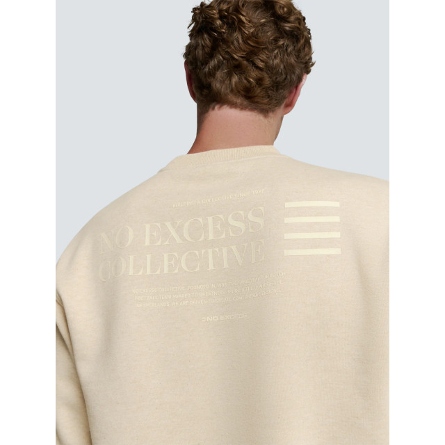 No Excess Heren sweater 25100811 122 cement No Excess Sweater 25100811 122Cement large