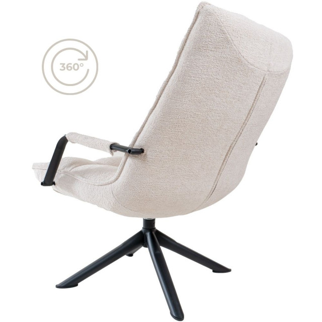 Home67 Fauteuil dorus arm bouclé naturel 2925330 large