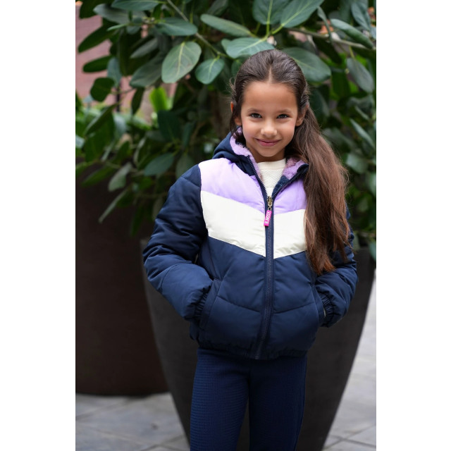 B.Nosy Meisjes reversibel winterjas jamie navy Y408-5213-151 large