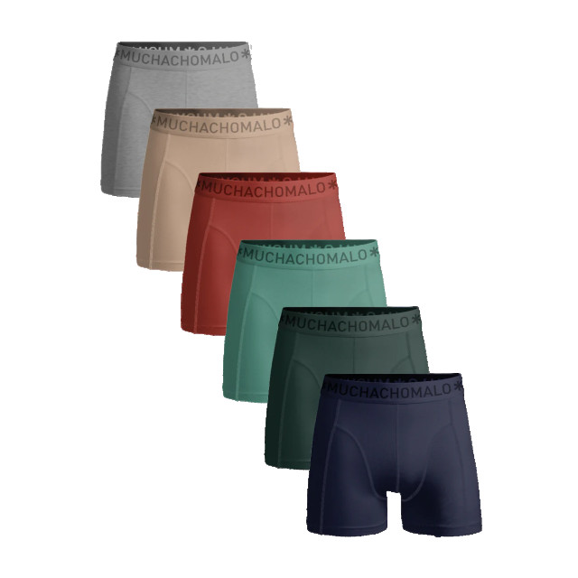 Muchachomalo Heren 6-pack boxershorts effen U-SOLID1010-967 large